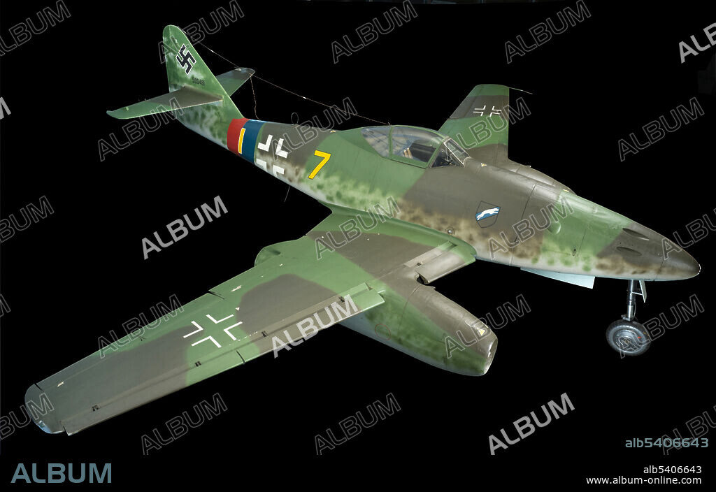 The world's first operational jet fighter, the Me-262 Schwalbe, was powered by two Junkers Jumo 004 B turbine engines and had sleekly swept wings and a powerful armament of four 30-mm cannons. Nicknamed Schwalbe (Swallow), the Messerschmitt Me 262 surpassed the performance of every other World War II fighter. Faster than the North American P-51 Mustang by 190 kilometers (120 miles) per hour, the Schwalbe restored to the faltering German Luftwaffe a short-lived qualitative superiority that it had enjoyed earlier in the war.