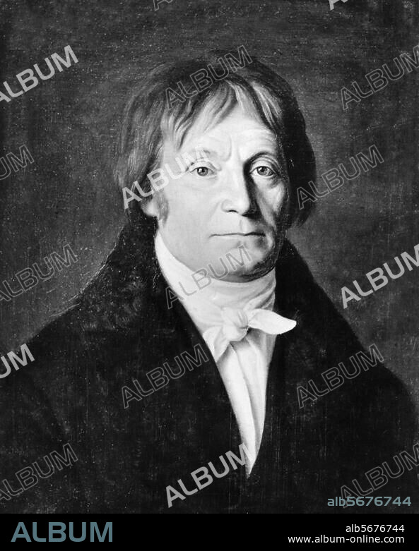 Görres, Joseph von; Publizist und Gelehrter (gründete 1813 die Zeitung "Rheinischer Merkur"; ab 1826 Prof. für Geschichte in München); Koblenz 25.1.1776 - München 29.1.1848. Porträt. Gemälde, 1838, von Joseph Anton Settegast (1813-1890).