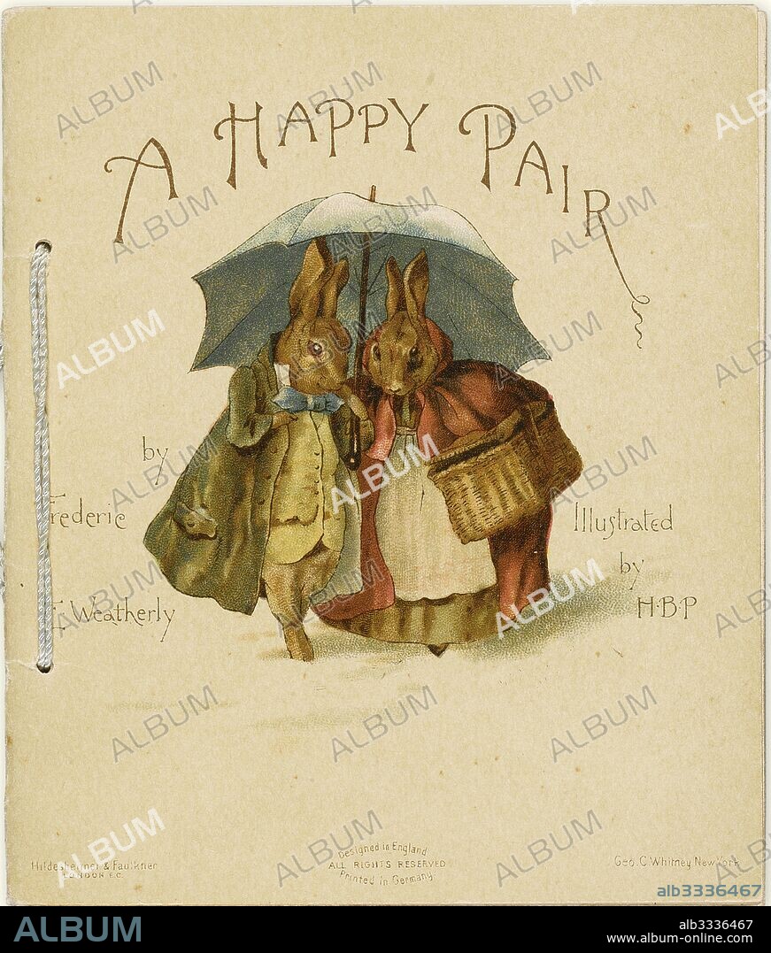 HELEN BEATRIX POTTER. Illustration to A Happy Pair by Frederick Weatherly.