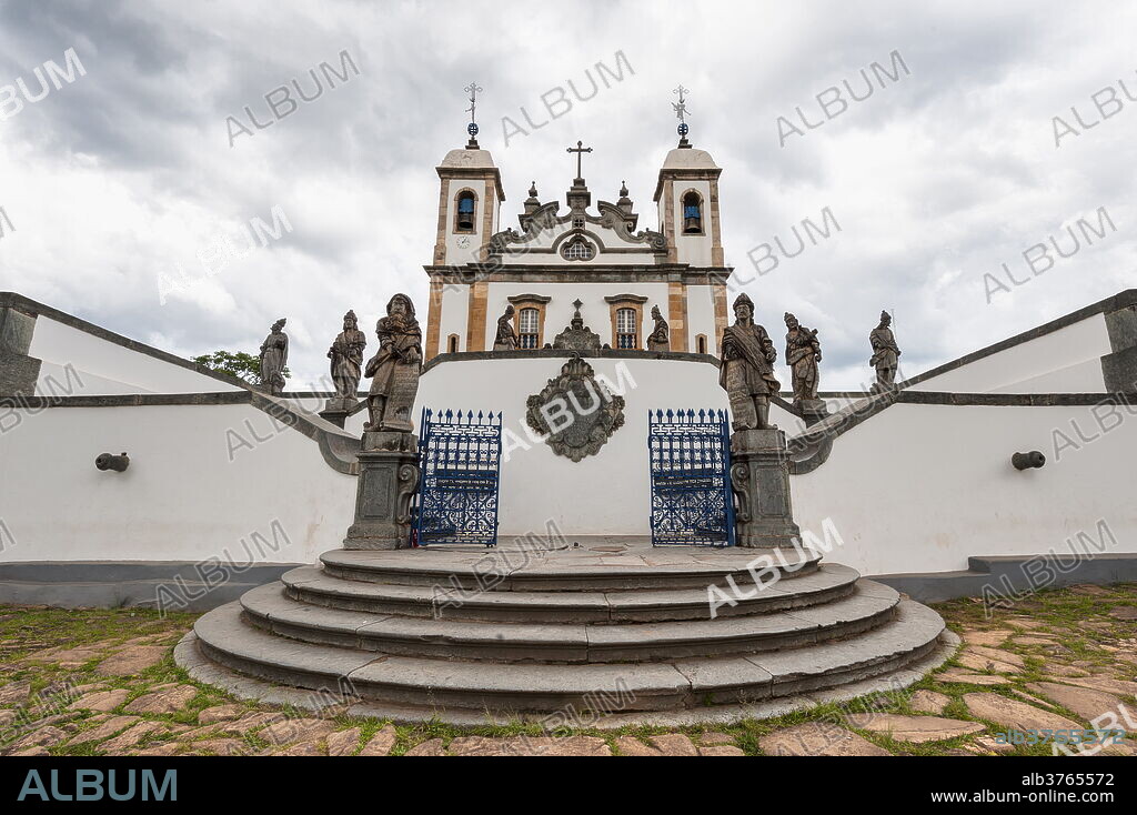 Santuario de Bom Jesus de Matosinhos, Aleijandinho masterpiece, Congonhas do Campo, UNESCO World Heritage Site, Minas Gerais, Brazil, South America.