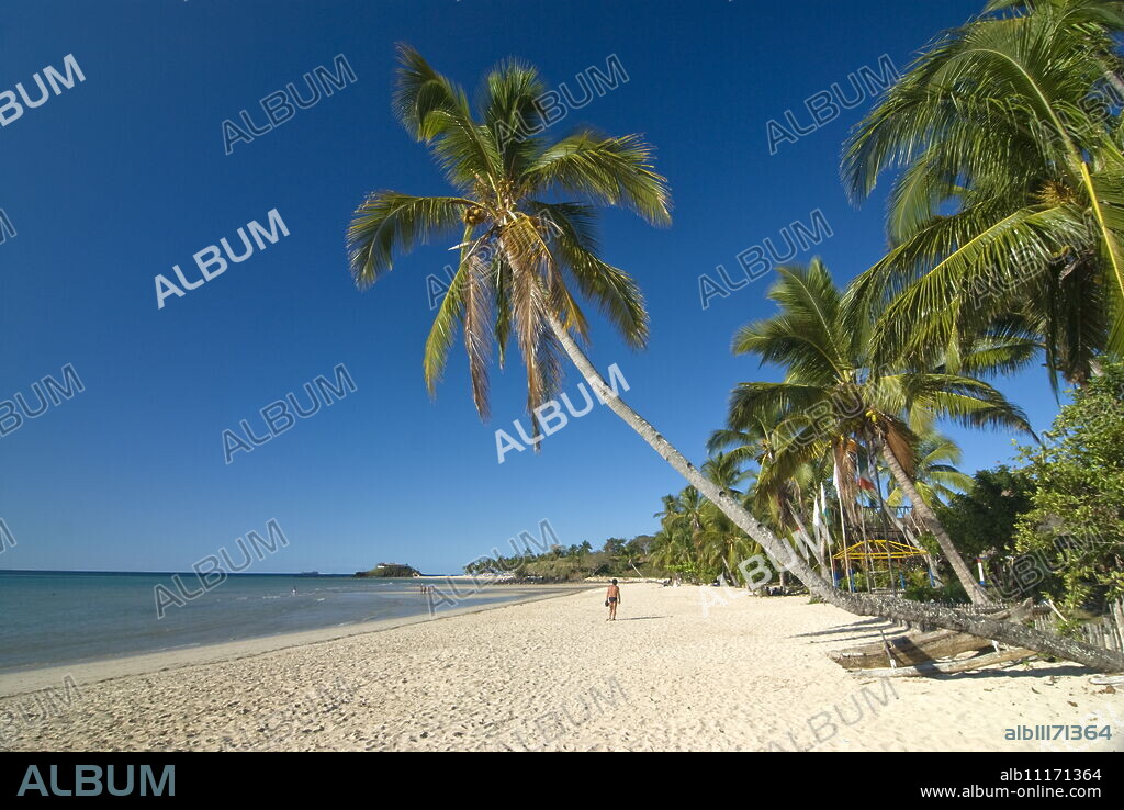 The beautiful beach of Andilana, Nosy Be, Madagascar, Indian Ocean, Africa.