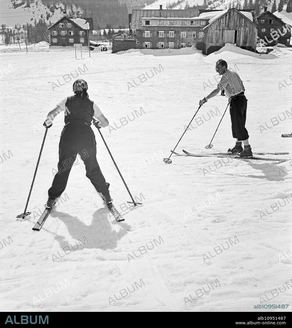 A trip to a Ski region in Bavaria, Germany 1930s.