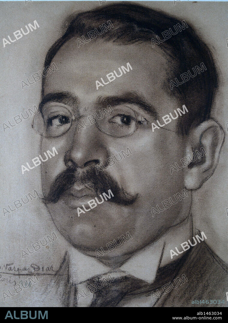 LUGONES , LEOPOLDO. ESCRITOR ARGENTINO. 1874-1938. DIBUJO DE DANIEL VAZQUEZ DIAZ 1906. ATENCION: AUTOR CONTEMPORANEO SUJETO A COPYRIGHT ©. EL CLIENTE FINAL ES RESPONSABLE DE LA GESTION DE LOS DERECHOS DE AUTOR CON LAS SOCIEDADES EXISTENTES DE GESTION DE DERECHOS O DIRECTAMENTE CON LOS ORGANISMOS TITULARES DE LOS MISMOS.