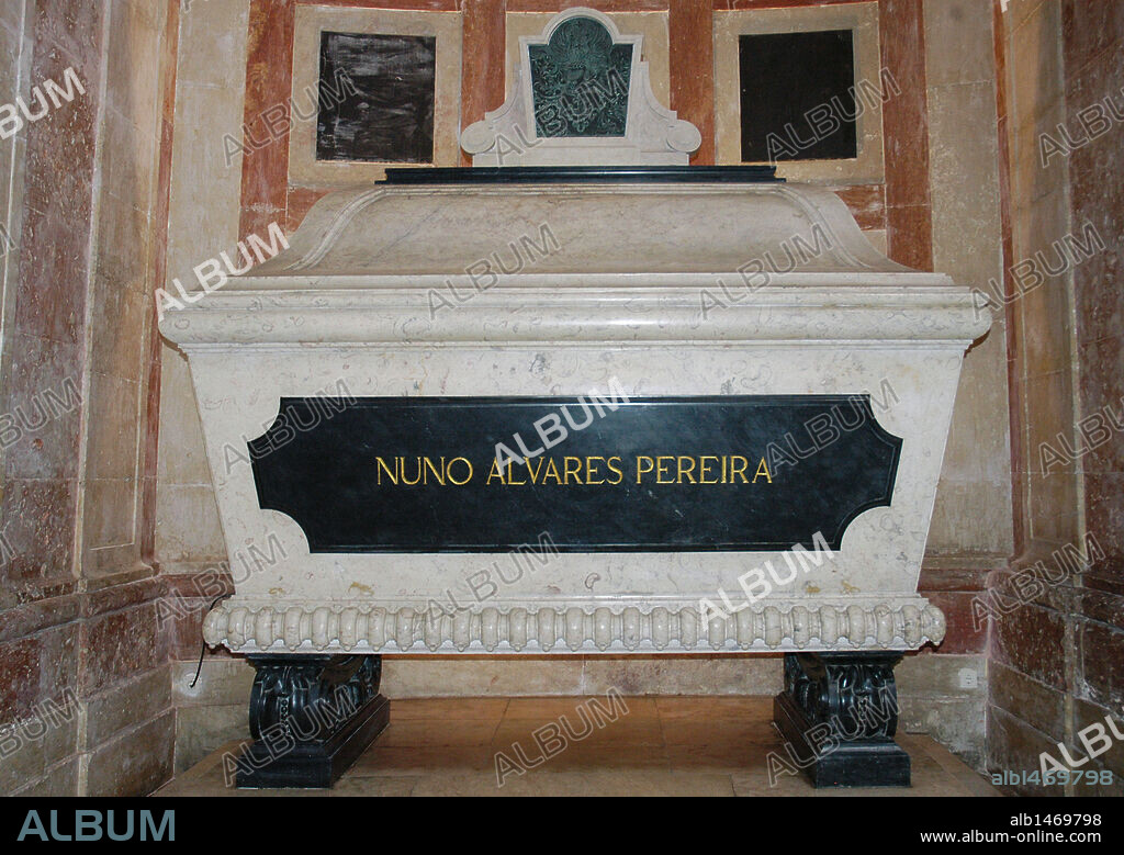 Portugal. Lisbon. Church of Santa Engracia. National Pantheon. Tomb of Portuguese general Nuno Alvares Pereira (1360-1431).