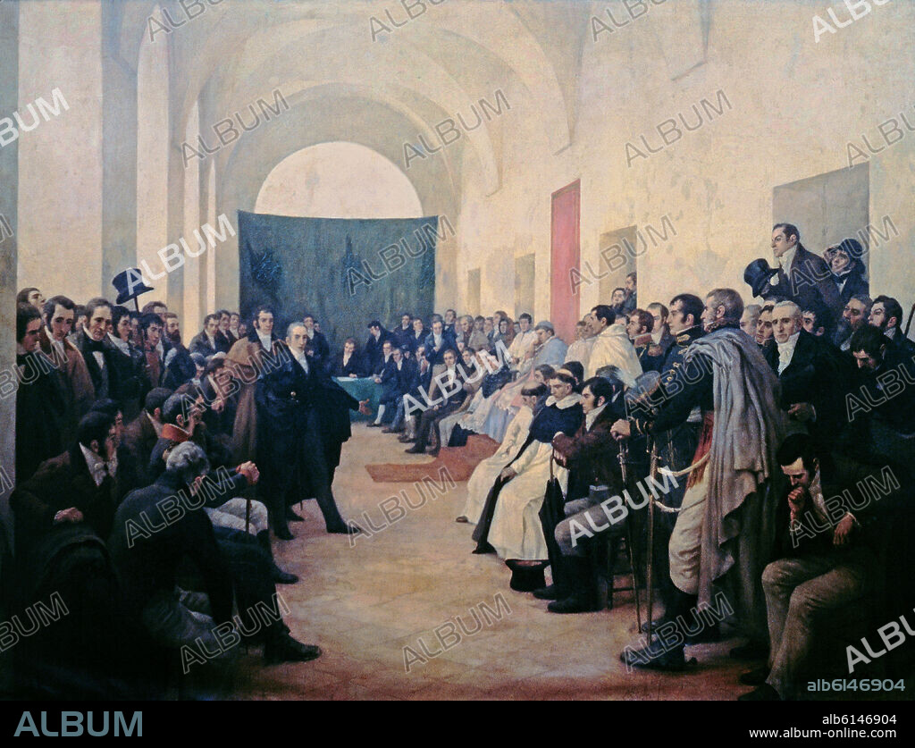 PEDRO SUBERCASEAUX (1880-1956). EL CABILDO ABIERTO DEL 22 DE MAYO DE 1810 EN LA CIUDAD DE BUENOS AIRES EN EL QUE SE DECIDIO EXPULSAR AL VIRREY ESPAÑOL BALTASAR HIDALGO CISNEROS- 1910.