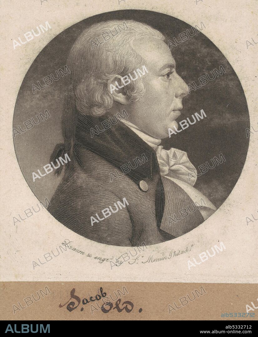 CHARLES BALTHAZAR JULIEN FEVRET DE SAINT-MEMIN. William Rodman, c. 1799.