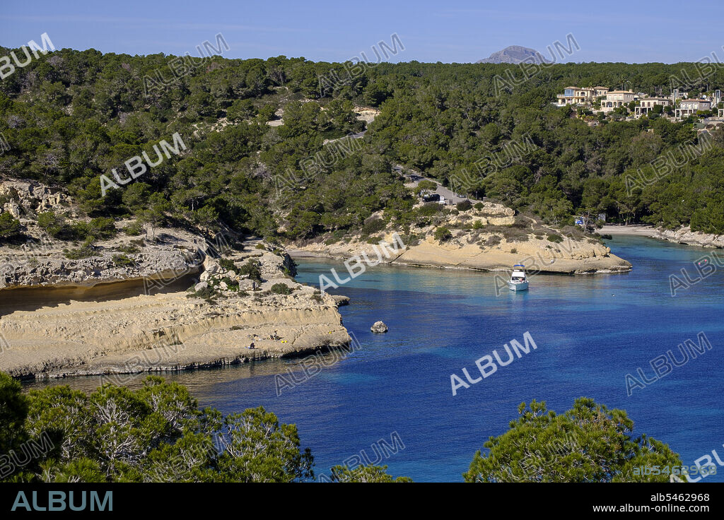 Cala Fornells, Calviá, Mallorca, Balearic Islands, Spain.