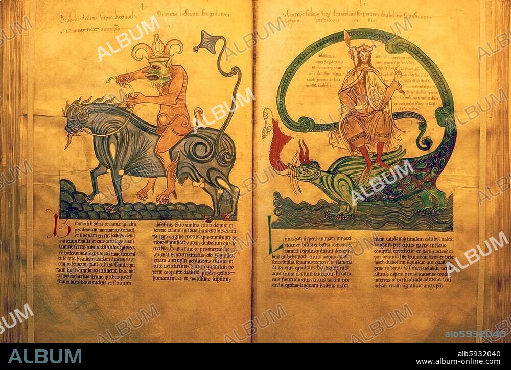 Liber floridus, 12th C. by Lambert of St. Omer, French Benedictine, (* c. 1060 - +1125). Wolfenbuttel, Herzog-August library. Lower Saxony, Germany.-.