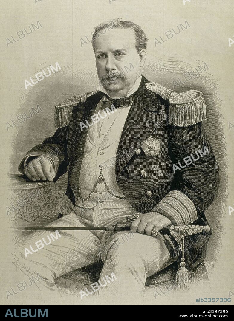 Luis I (Lisboa, 1838-Cascais, 1889). Rey de Portugal (1861-1889). Hijo de la reina Maria II y Fernando de Sajonia-Coburgo. Sucedió en el trono a su hermano mayor Pedro V. Grabado de "La Ilustración Española y Americana", 15 de octubre de 1881.
