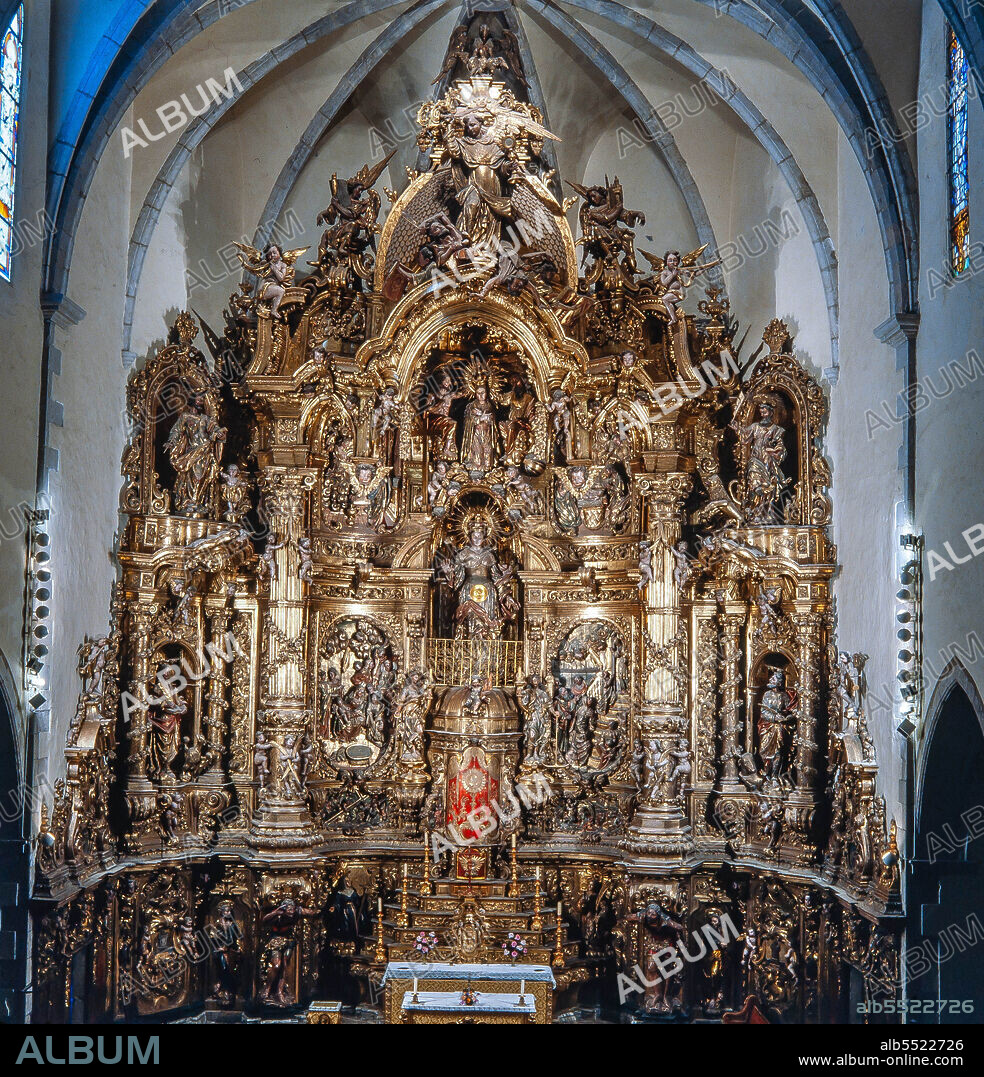 PAU COSTA. Retablo de la iglesia de Santa María de Cadaqués, siglo XVIII.