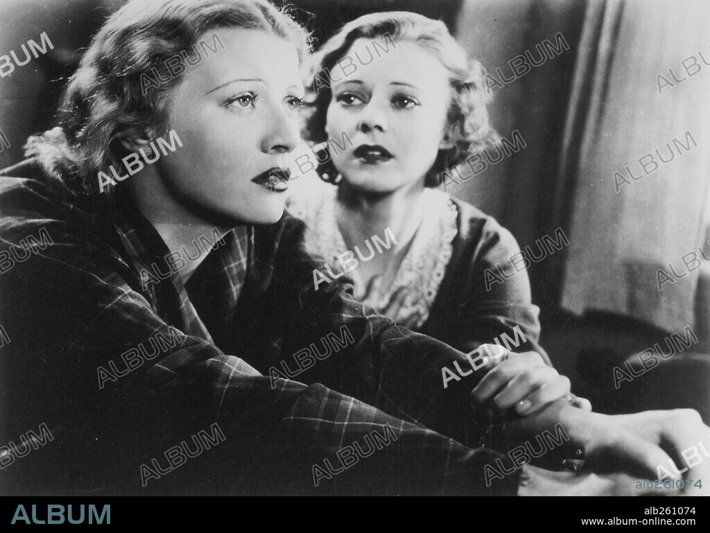 HEATHER ANGEL and MARGOT GRAHAME in THE INFORMER, 1935, directed by JOHN FORD. Copyright RKO.