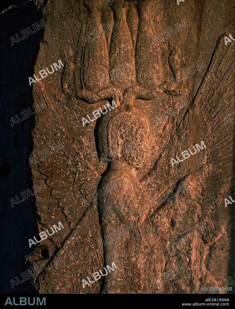 The four-winged guardian figure representing Cyrus the Great, a bas-relief in Pasargadae, a World Hertage Site in Iran. Pasargadae was the first capital of the Achaemenid Empire, the capital of Cyrus (600-530 BC) and also his last resting place. At the height of its power, the Achaemenid Empire spanned three continents, as far west as Libya to nearly all the Middle East, and to Central Asia.