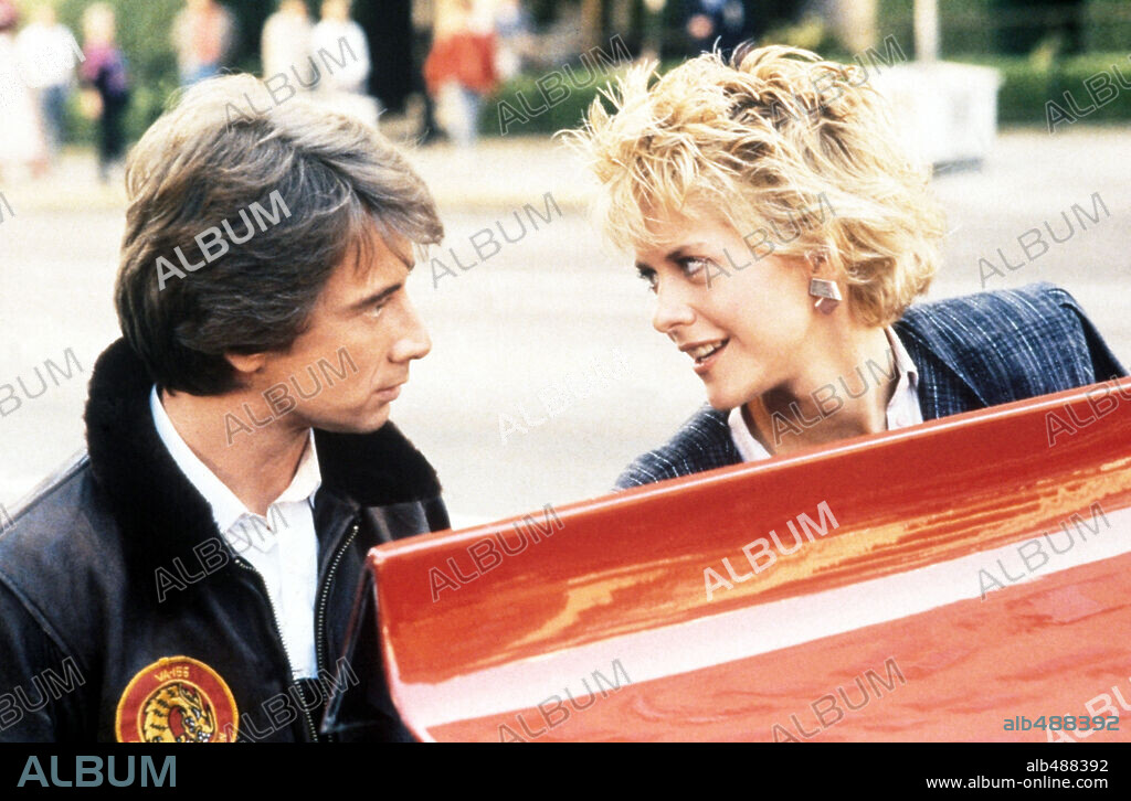 MARTIN SHORT and MEG RYAN in INNERSPACE, 1987, directed by JOE DANTE. Copyright WARNER BROTHERS.