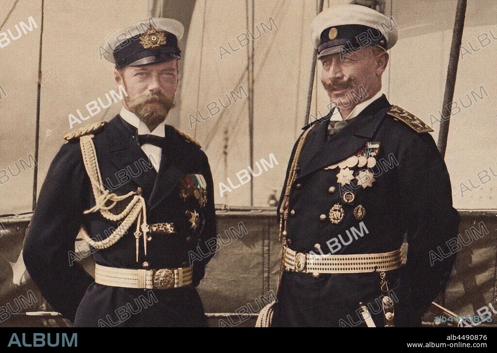 ANONYMOUS. Tsar Nicholas II and Kaiser Wilhelm II in Björkö.
