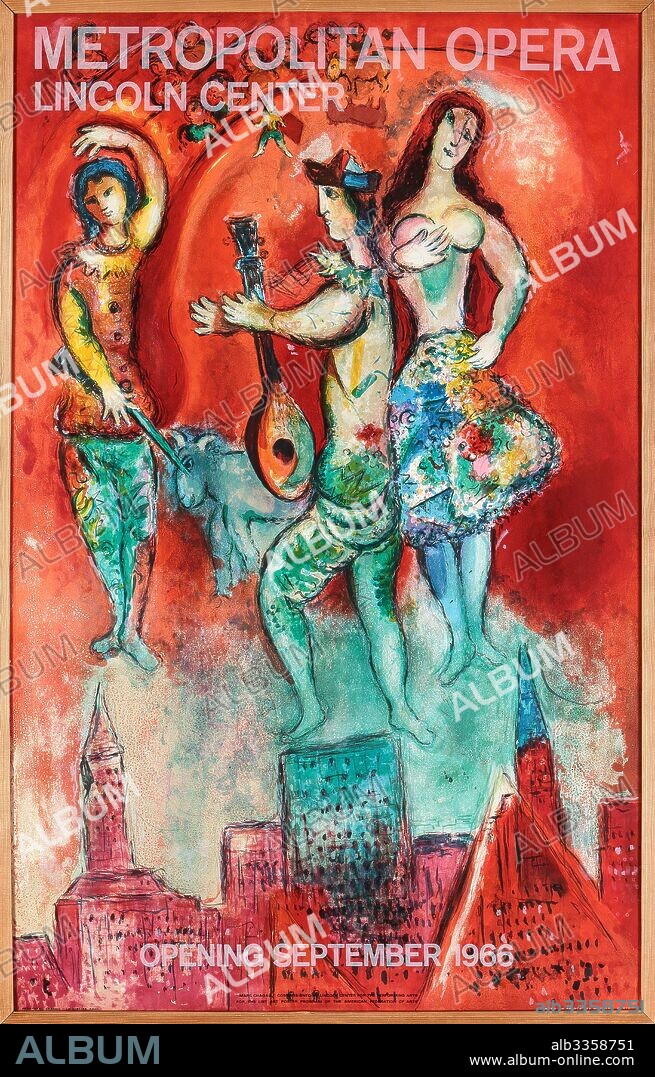 MARC CHAGALL. Carmen. (For the Metropolitan Opera, New York).