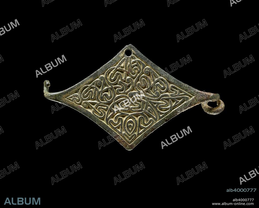 Lozenge shape brooch, Anglo-Saxon Period, c410-1066.