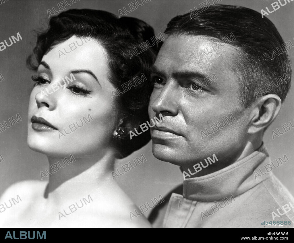 JAMES MASON and JANE GREER in THE PRISONER OF ZENDA, 1952, directed by RICHARD THORPE. Copyright M.G.M.