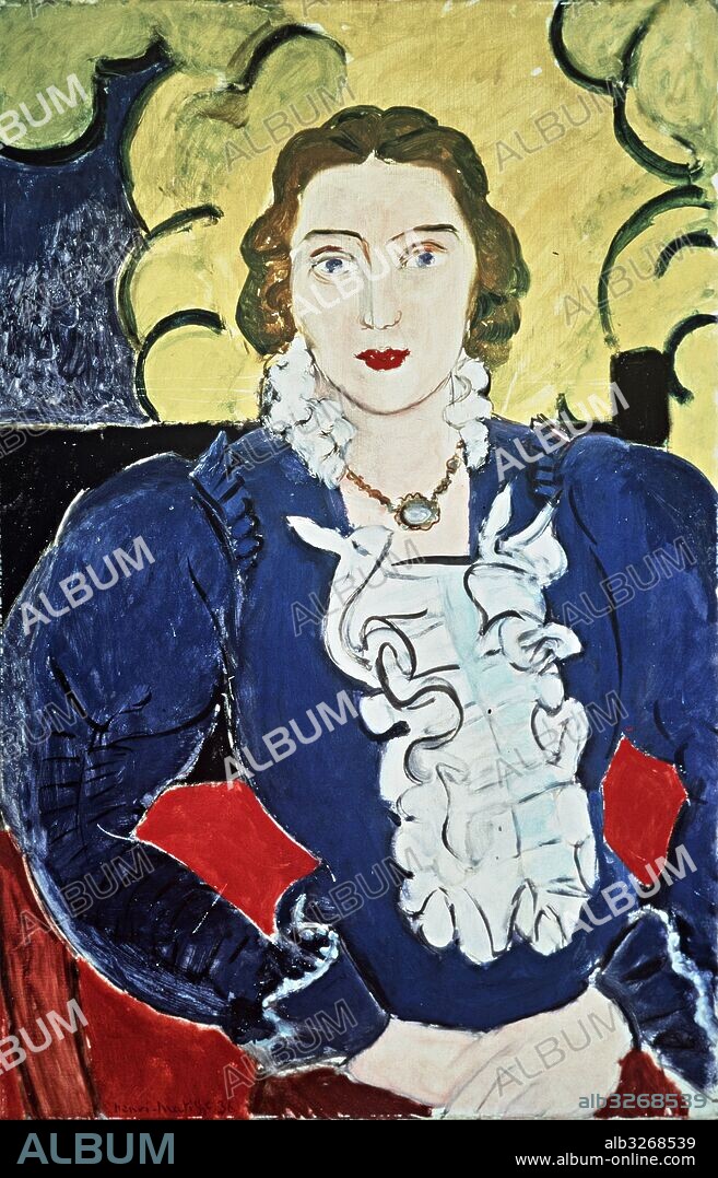 Henri Matisse / 'La blouse bleuel', 1936, Oil on canvas, 92,2 x 60,1 cm.