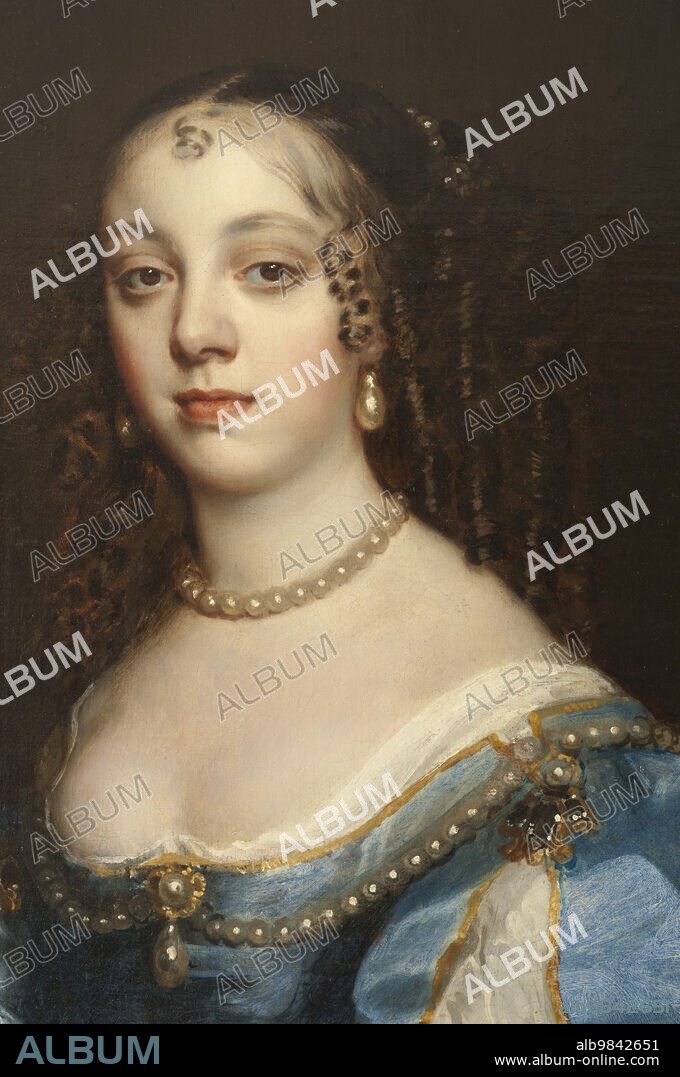 PETER LELY. Catherine (1638-1705), Duchess of Branganza, Princess of Portugal, Queen of England,  married to Charles II of England, 17th century.