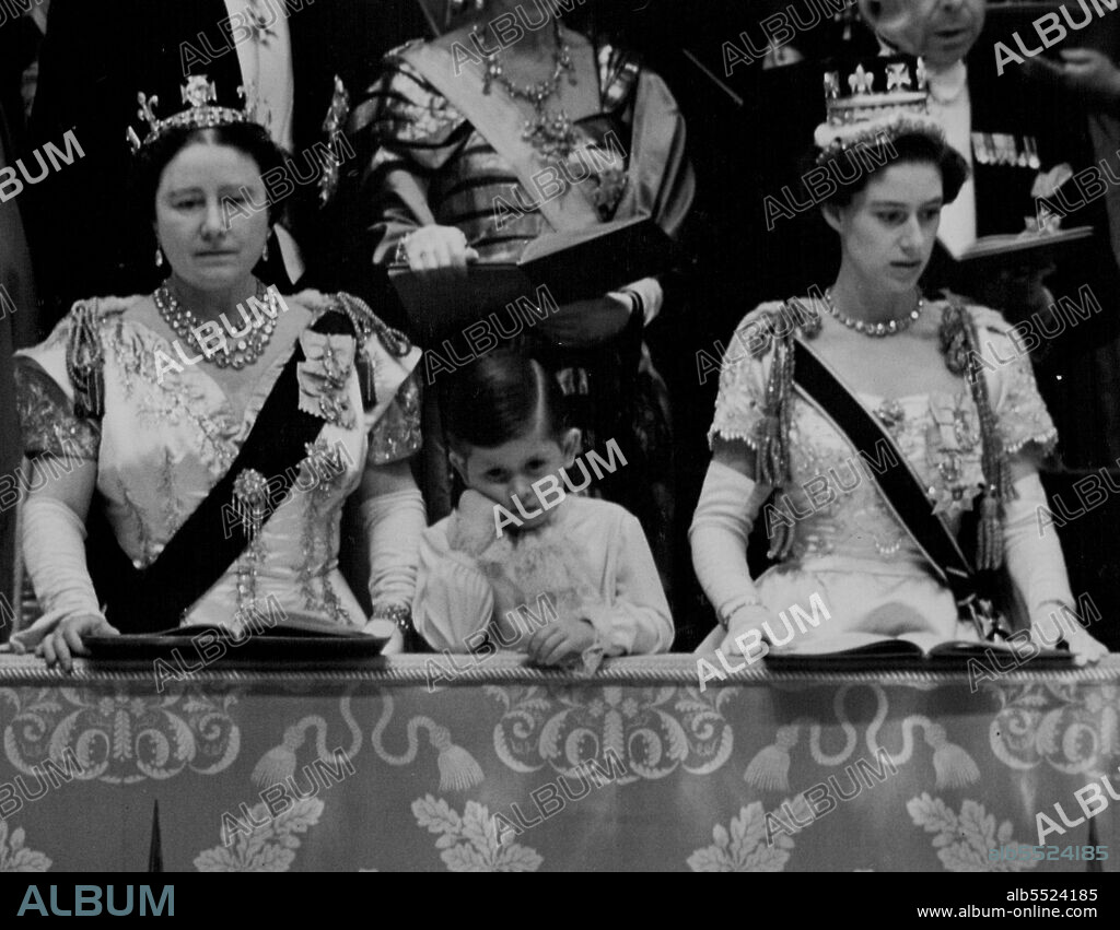 British Royalty Princess Margaret With Queen Mother. July 14, 1954.