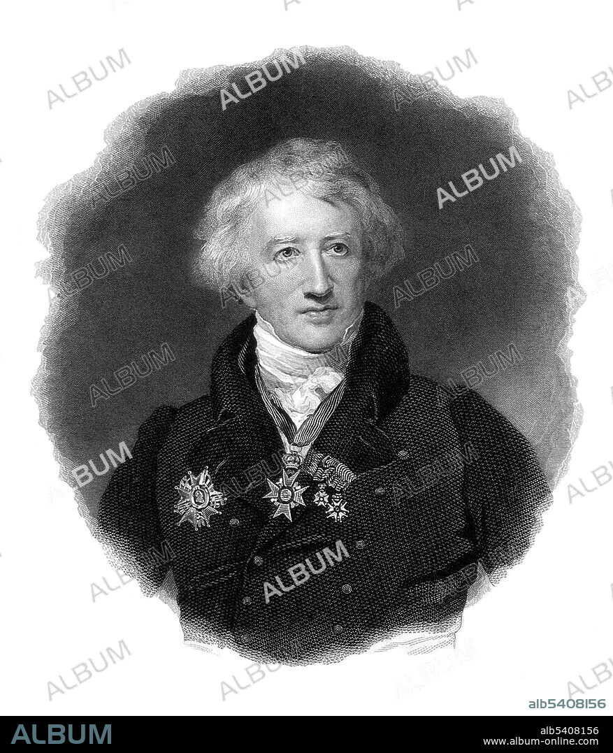 Georges Cuvier (August 23, 1769 - May 13, 1832) was a French naturalist and zoologist, sometimes referred to as the "Father of paleontology". He originated a system of zoological classification that grouped animals according to the structures of their skeletons and organs. Cuvier extended his system to fossils; his reconstructions of the way extinct animals looked, based on their skeletal remains, greatly advanced the science of paleontology. He was a major figure in natural sciences research in the early 19th century, and was instrumental in establishing the fields of comparative anatomy and paleontology through his work in comparing living animals with fossils. He is well known for establishing extinction as a fact, being the most influential proponent of catastrophism in geology in the early 19th century. He established the fields of stratigraphy and comparative anatomy. Cuvier made the first thorough, published documentation of faunal succession in the fossil record, making extinction an accepted scientific phenomenon. He died in 1832, at the age of 62, during an epidemic of cholera. Line engraving by G. T. Doo, 1840, after H. W. Pickersgill, 1831.