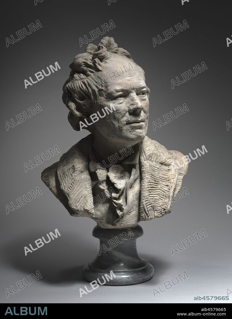 Portrait of Christoph Willibald Gluck, c. 1775. A well-known composer of the 1700s, Gluck reformed opera by bringing unprecedented simplicity and sincerity to his music and staging, qualities shared by Houdon?s bust. Unlike the other sculptures in this gallery, which idealize their subjects, this portrait, by depicting Gluck?s pockmarked face, was perceived as a natural and truthful representation. Yet, he would never have appeared publicly with unkempt hair and an open collar, which constituted the standard for representing an artist.