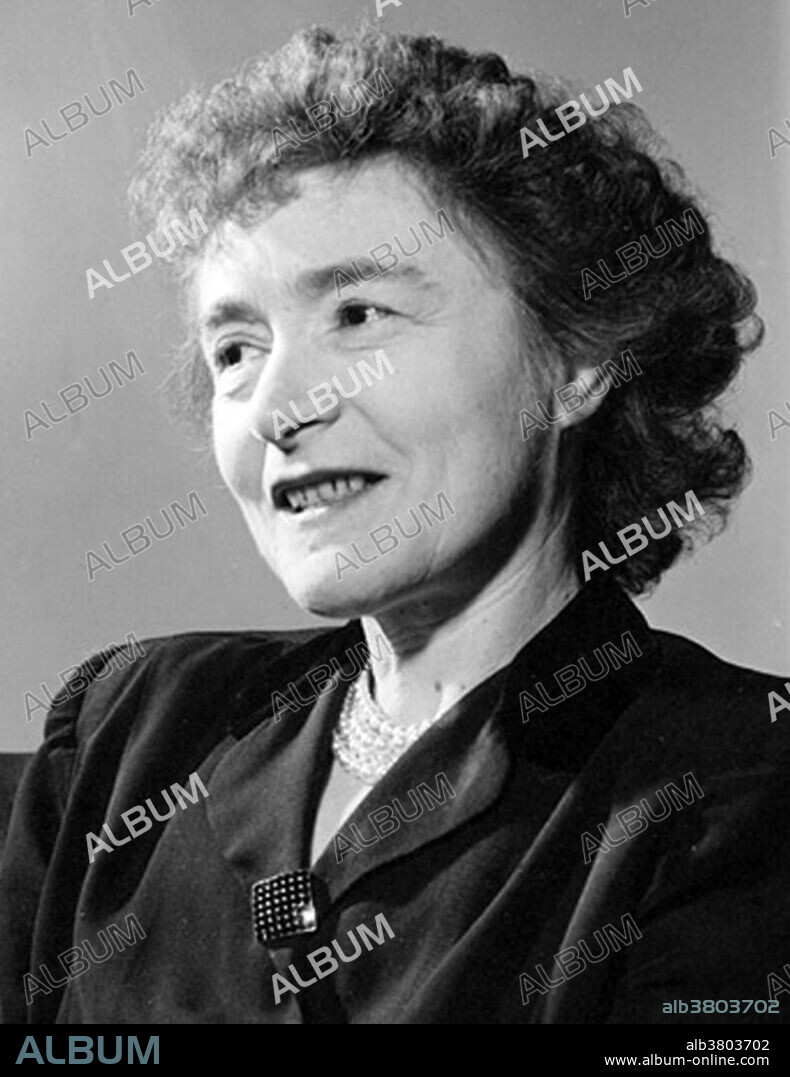 Gerty Theresa Cori (August 15, 1896 - October 26, 1957) was an American biochemist who became the first American woman to win a Nobel Prize in Physiology or Medicine. With husband Carl and Argentine physiologist Bernardo Houssay, Gerty Cori received the Nobel Prize in 1947 for the discovery of the mechanism by which glycogen, a derivative of glucose, is broken down in muscle tissue into lactic acid and then re-synthesized in the body and stored as a source of energy (known as the Cori cycle). They also identified the important catalyzing compound, the Cori ester. In 2004, both Gerty and Carl Cori were designated an ACS National Historical Chemical Landmark in recognition of their work in clarifying carbohydrate metabolism. In 1957, Gerty Cori died after a ten year struggle with myelosclerosis. She remained active in the research laboratory until the end. She has received recognition for her achievements through multiple awards and honors. The crater Cori on the Moon is named after her.