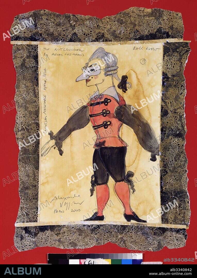 ALEXANDER ALEXANDROVICH VASILYEV. Costume design for the ballet The Nutcracker by P. Tchaikovsky.