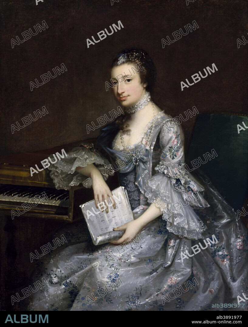 ATTRIBUTED TO JOHN ASTLEY. Sarah Harding. Date/Period: 1730/1787. Painting. Oil on canvas. Width: 101.6 cm. Height: 127 cm (without frame).