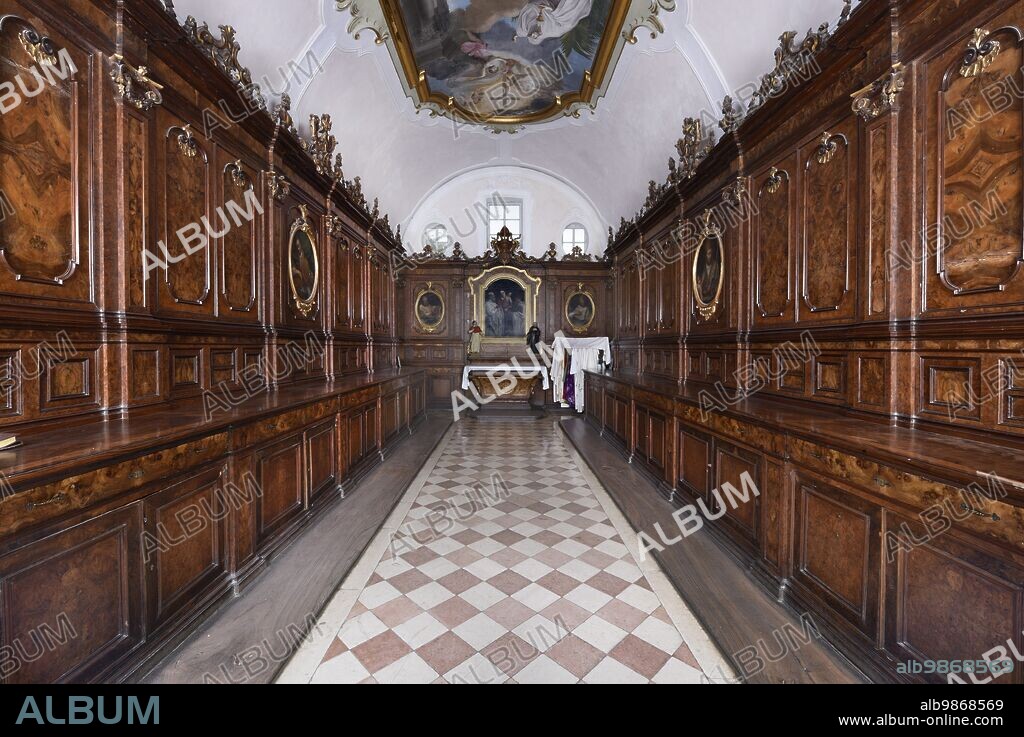 Hermitage of Fonte Avellana (Italy, Marche - province of Pesaro-Urbino, municipality of Serra Sant'Abbondio), monastery. The sacristy of the church.