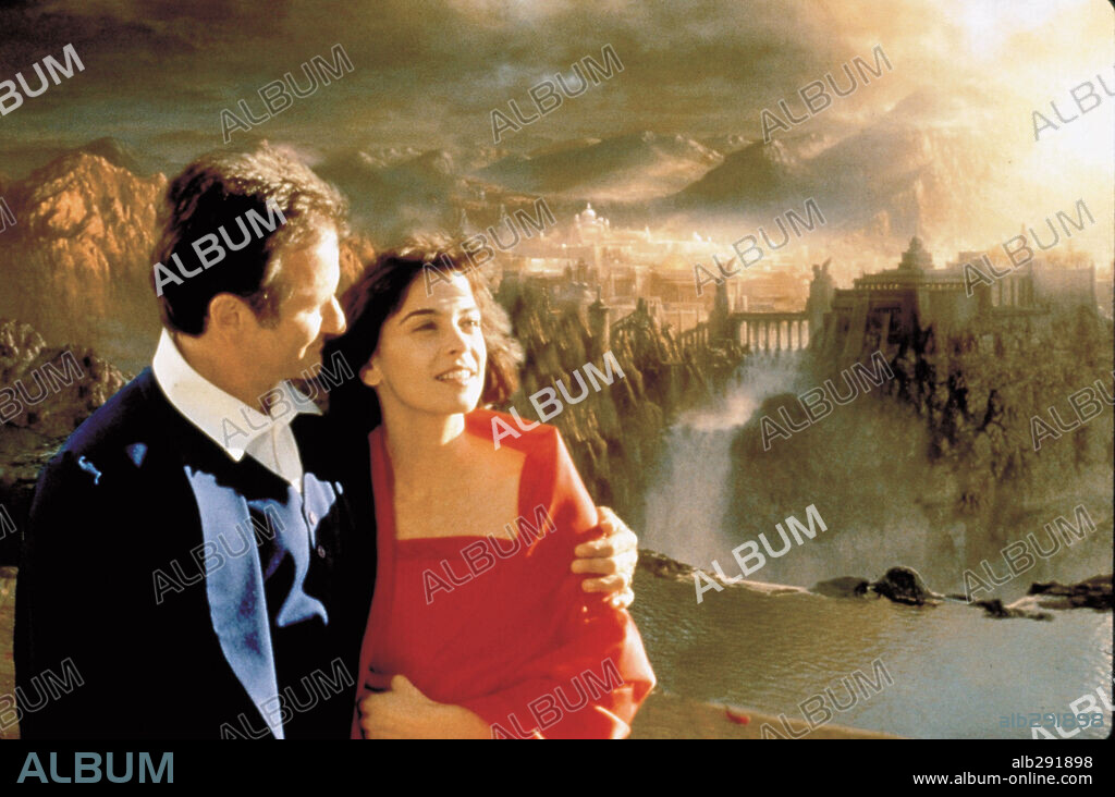 ANNABELLA SCIORRA y ROBIN WILLIAMS en MÁS ALLÁ DE LOS SUEÑOS, 1998 (WHAT DREAMS MAY COME), dirigida por VINCENT WARD. Copyright POLYGRAM.