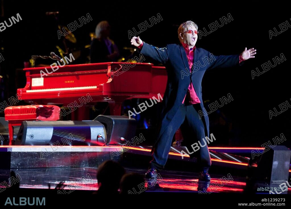 Oct 07, 2009 - Moscow, Russia - ELTON JOHN Red Piano Tour begins at the Olimpyiski Arena of Moscow, Russia. The tour then travels through Finland, Belgium, Germany, Switzerland, Holland and Spain before coming to England for four concerts and then a final show in Dublin, Ireland on October 30th. 07/10/2009