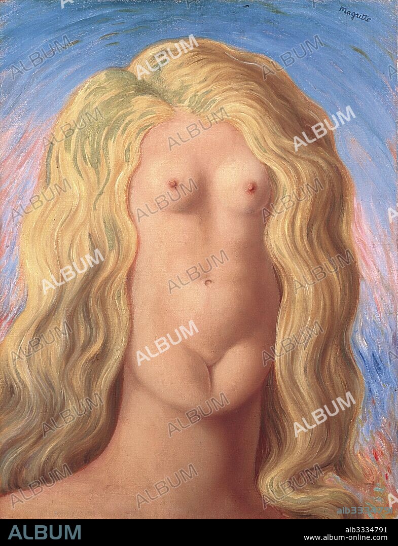 RENé FRANçOIS GHISLAIN MAGRITTE. The rape.
