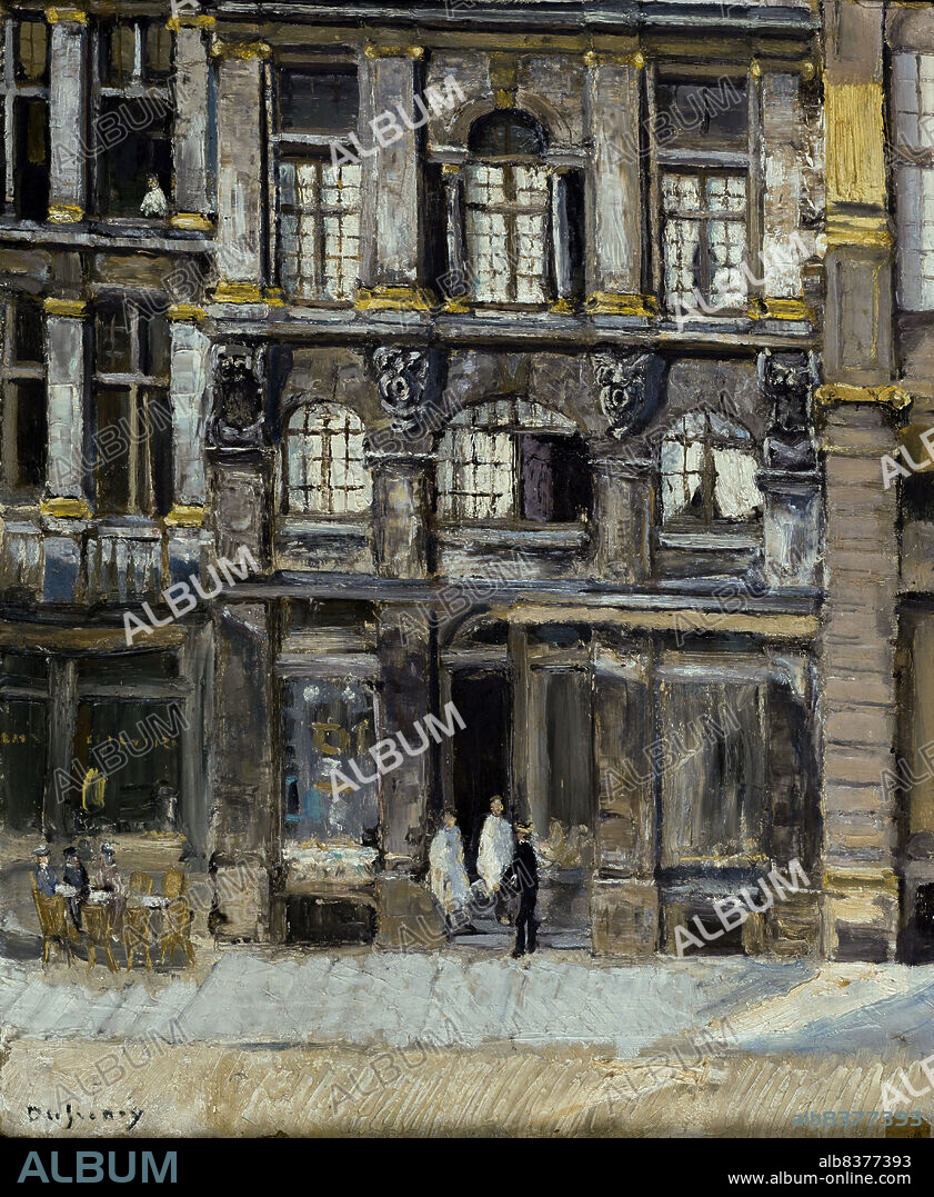 GEORGES LEON DUFRENOY. House occupied by Victor Hugo on the Grand' Place in Brussels in 1851 and 1852, c1933.