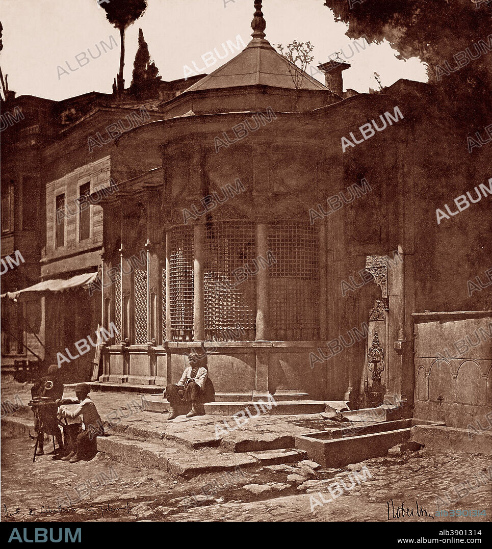 JAMES ROBERTSON. Mehmed Emin Aga Fountain. Date/Period: Late 19th century. Photograph. Albumen print on paper. Height: 254 mm (10 in); Width: 269 mm (10.59 in).