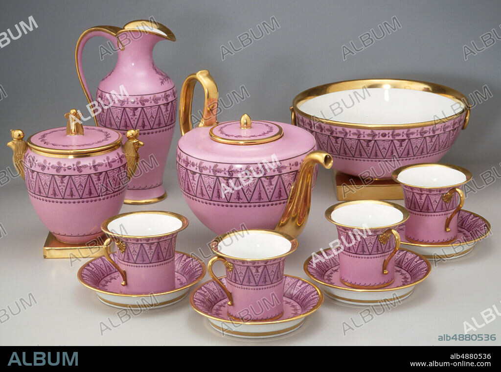 Sèvres Porcelain Manufactory, French, 1756present, Nicolas Dutenda, (French, active 17651788; 17901802), Tea Service, 1812, Hard-paste porcelain.