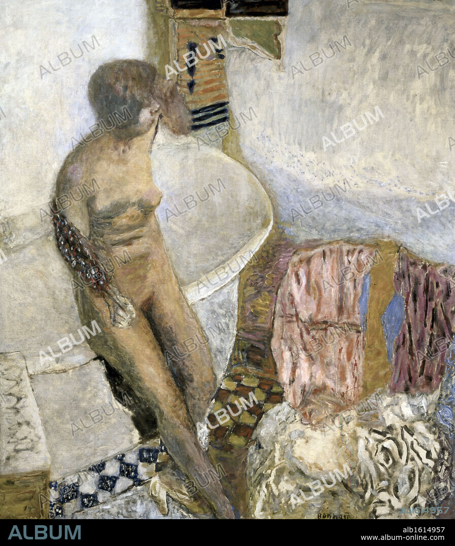 Nude On Bathtub by Pierre Bonnard, (1867-1947), France, Paris, Musee  National d'Art de Moderne. - Album alb1614957