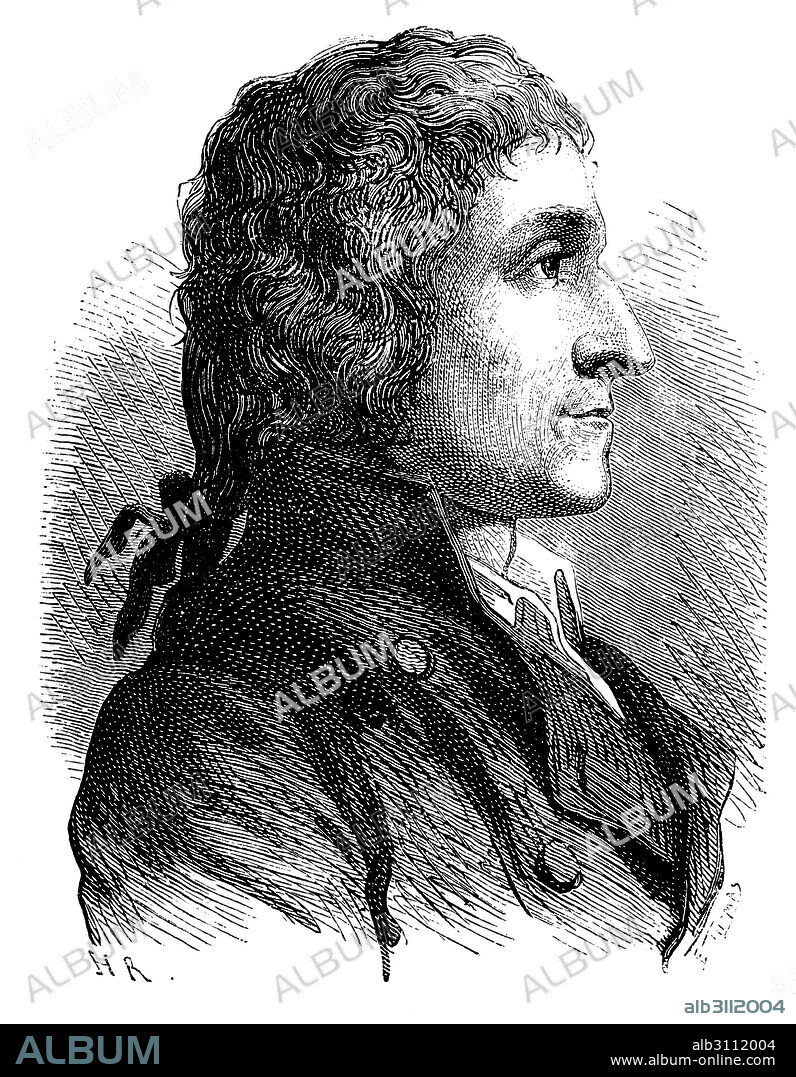 Joseph Louis Proust (1754-1826), químico francés. Grabado de 1873.