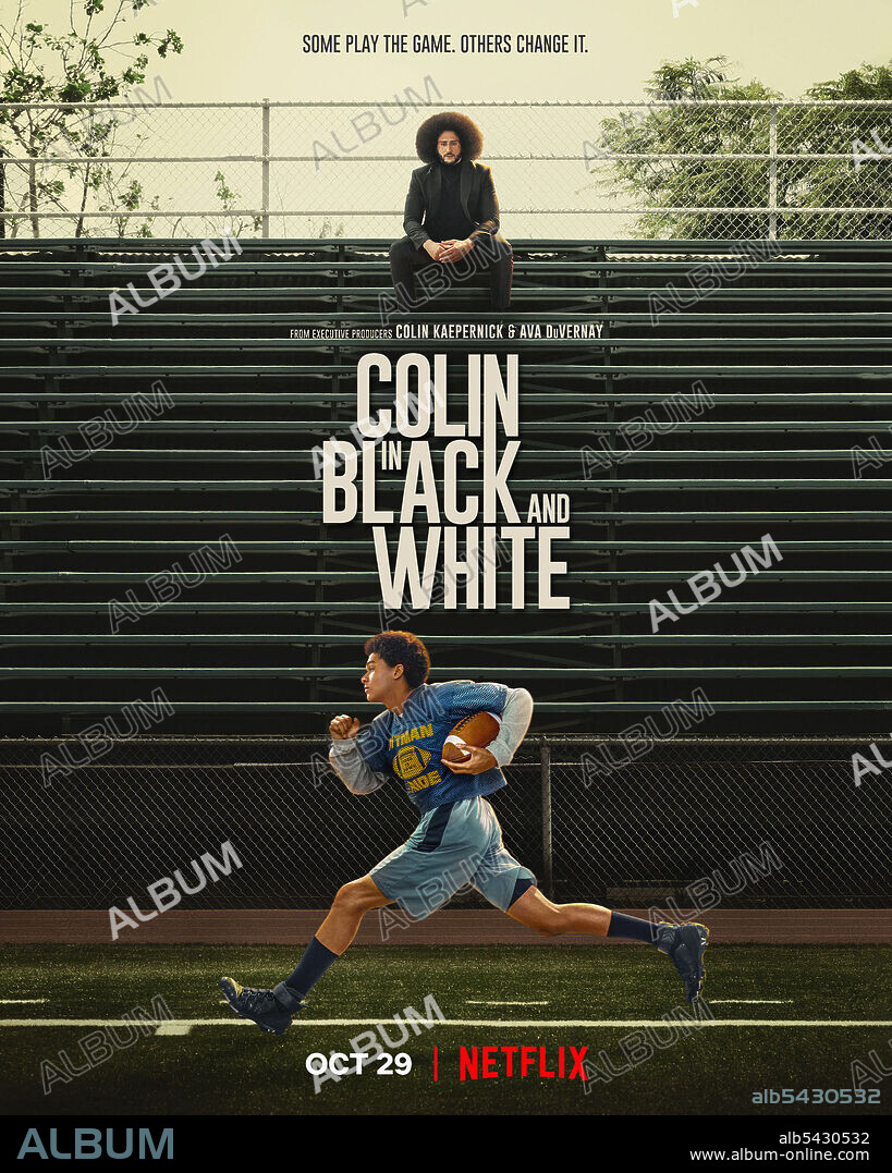 COLIN KAEPERNICK dans COLIN EN NOIR ET BLANC, 2021 (COLIN IN BLACK AND WHITE), réalisé par AVA DUVERNAY. Copyright ARRAY Filmworks / Netflix.