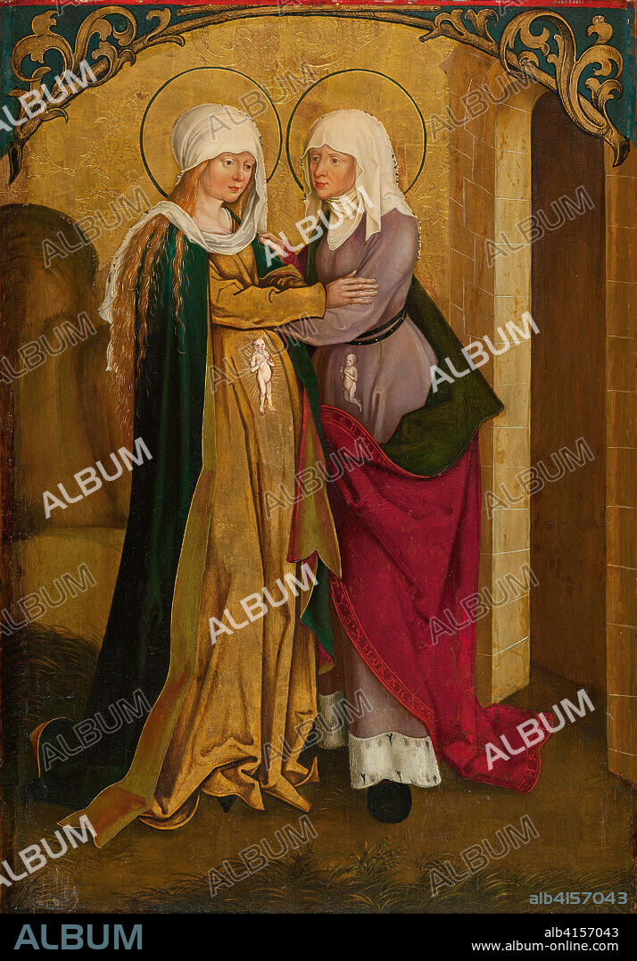 JAKOB AND / OR HANS STRÜB. Jakob and/or Hans Strüb (Active in Veringenstadt in the early 16th century). The Visitation (ca. 1505). Oil on panel. 80 x 54.7 cm.
