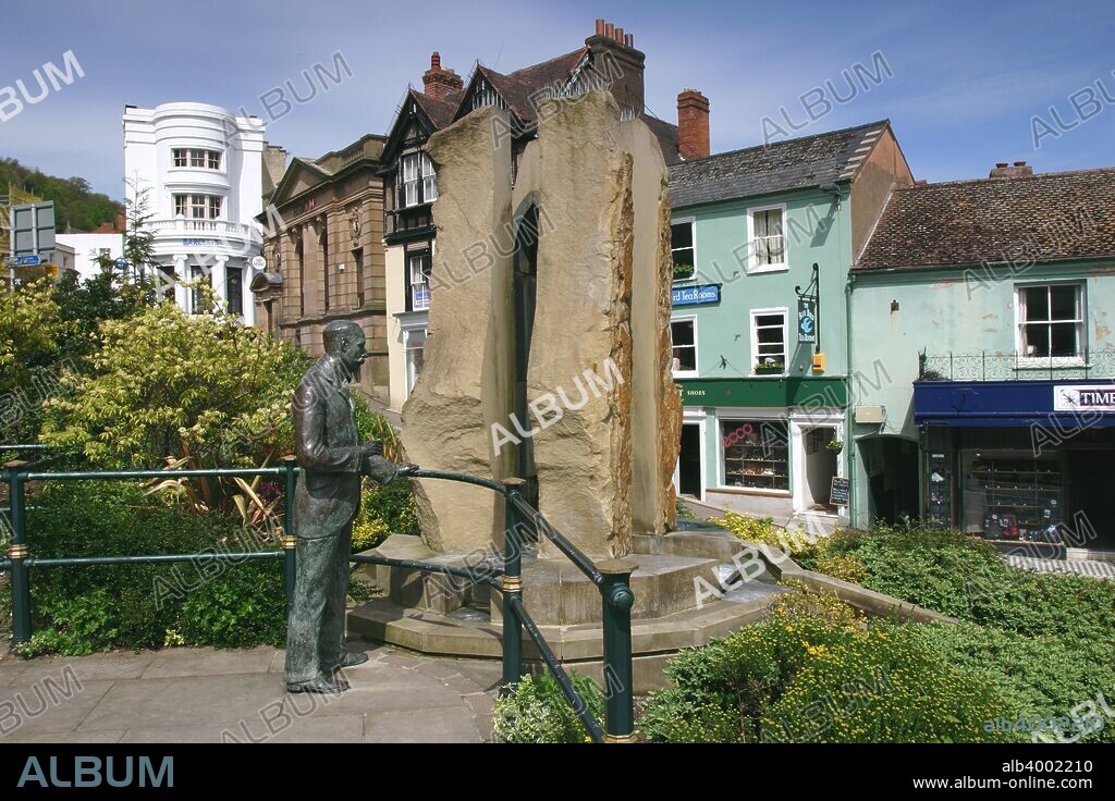 Great Malvern, Worcestershire. Situated on the edge of the Malvern Hills, the town of Great Malvern became popular in the 19th century when the taking of Malvern spring water became fashionable. The composer Edward Elgar lived in Great Malvern and a statue of him stands in the heart of the town (pictured).
