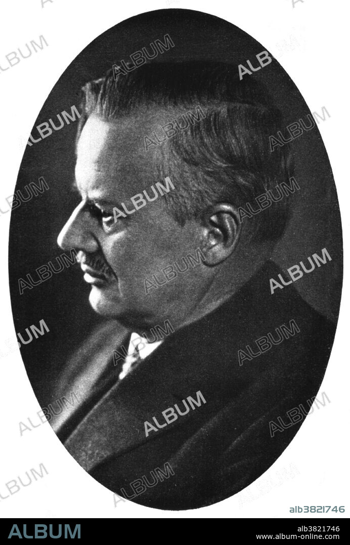 Hans Spemann (June 27, 1869 - September 9, 1941) was a German embryologist. In 1914, He as appointed Associate Director of the Kaiser Wilhelm Institute of Biology and began the experiments that would make him famous, grafting a field of cells from one embryo onto another. In 1928 he was the first to perform somatic cell nuclear transfer using amphibian embryos. He was awarded the Nobel Prize in 1935 for his discovery of the effect now known as embryonic induction, an influence, exercised by various parts of the embryo, that directs the development of groups of cells into particular tissues and organs. His theory of embryonic induction is described in his book Embryonic Development and Induction (1938). He died of heart failure in 1941 at the age of 72,.