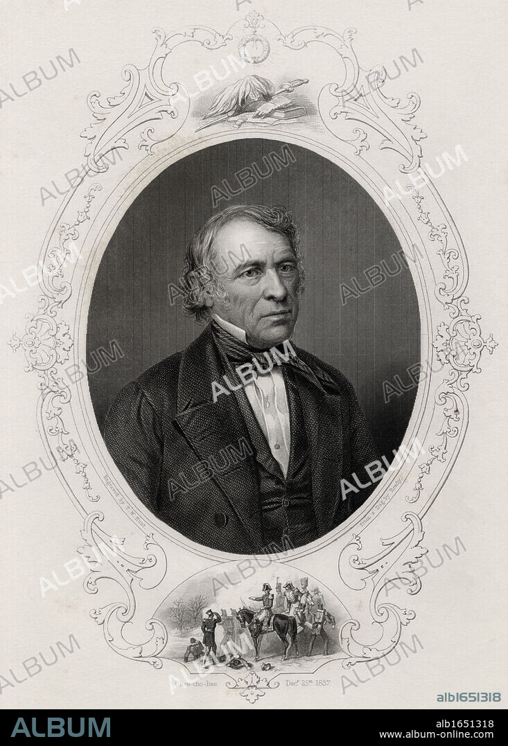 Zachary Taylor 1784-1850 American military leader and 12th President of the United States of America From a 19th century print engraved by T W Hunt from a daguerreotype by Brady.