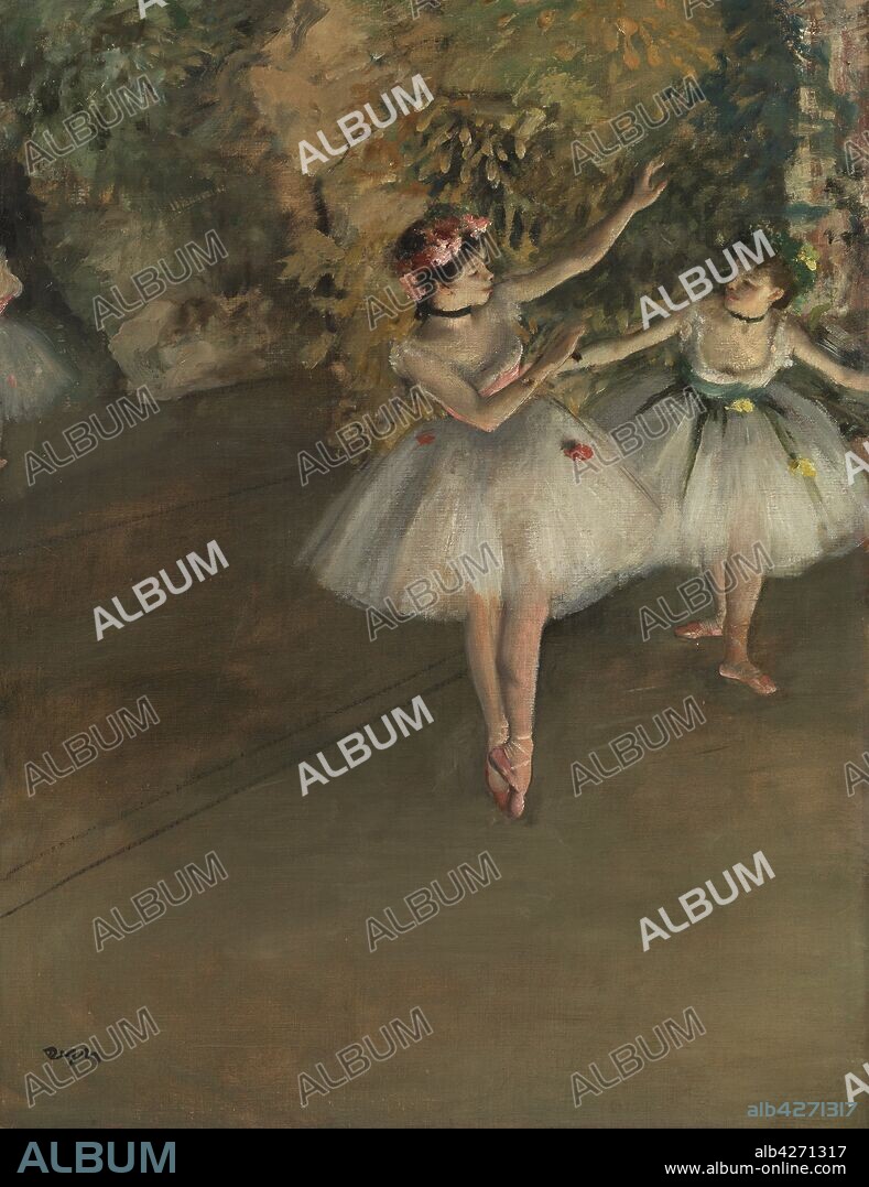 EDGAR DEGAS. Two Dancers on a Stage.