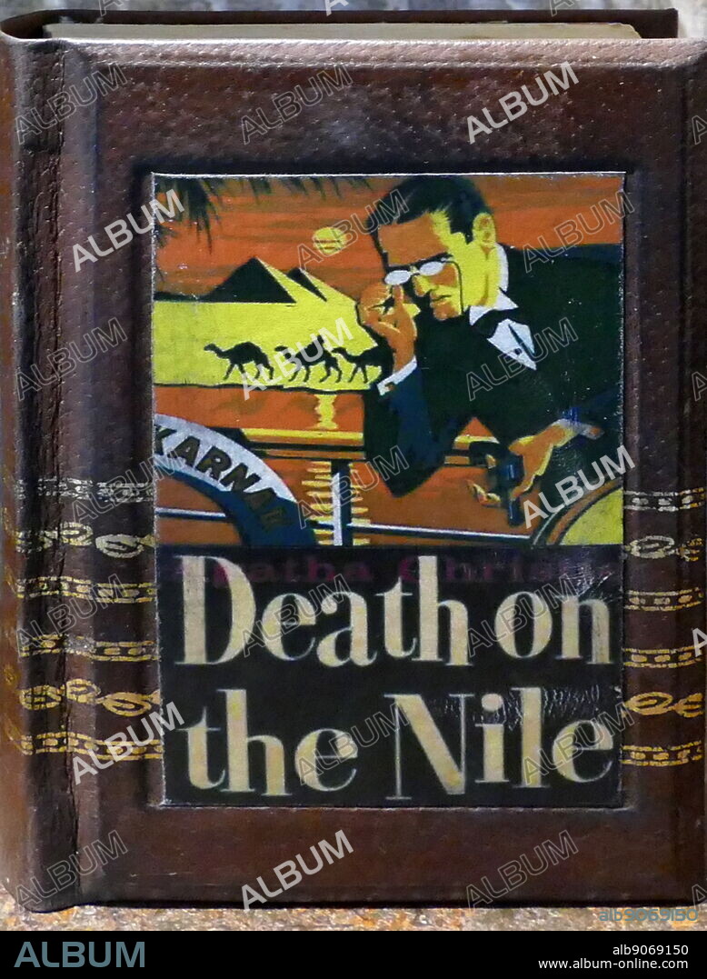 Cover of the book, 'Death on the Nile' a detective fiction by Agatha Christie and first published in the UK by the Collins Crime Club on 1 November 1937.