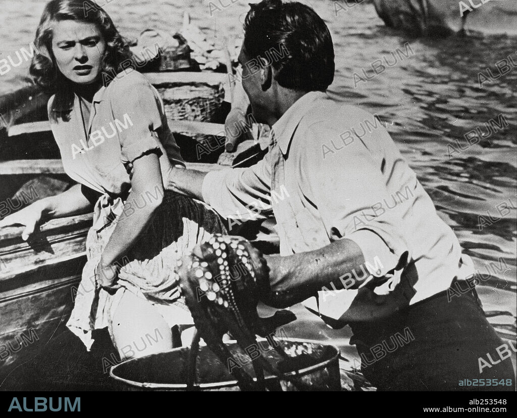 INGRID BERGMAN en STROMBOLI, TIERRA DE DIOS, 1950 (STRÓMBOLI), dirigida por ROBERTO ROSSELLINI. Copyright RKO.