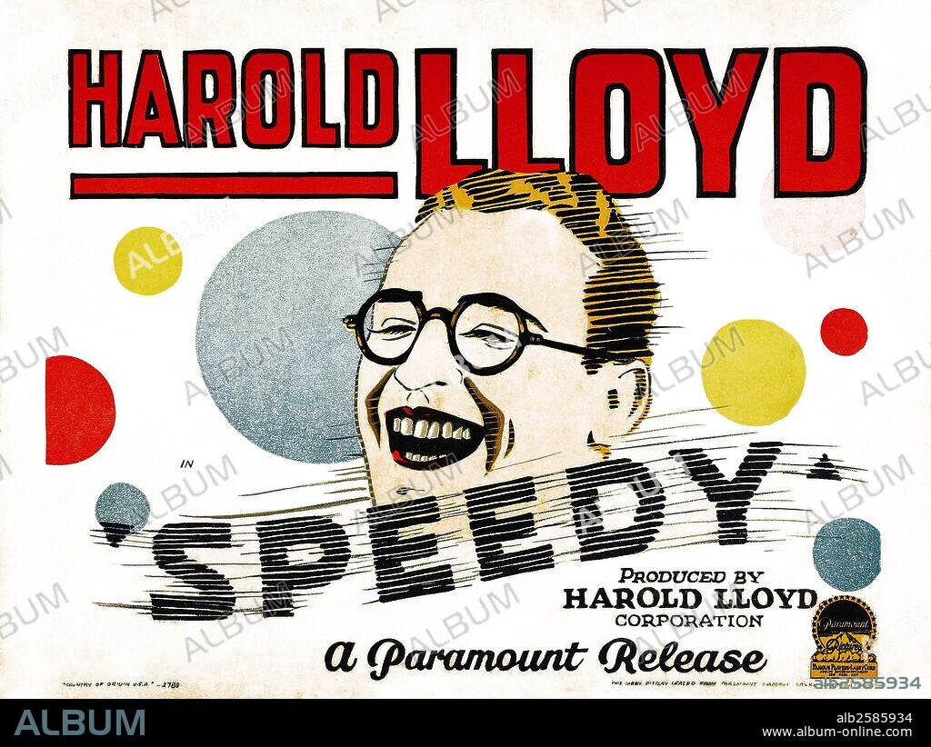 Speedy a 1928 silent film that starred famous comedian Harold Lloyd in the eponymous leading role, and it was his last silent film. The film contrasts the speed of life of the contemporary city with the pace of yesteryear, represented by this non-motorized mode of transport. Yankees star Babe Ruth plays one of 'Speedy's' hapless passengers.