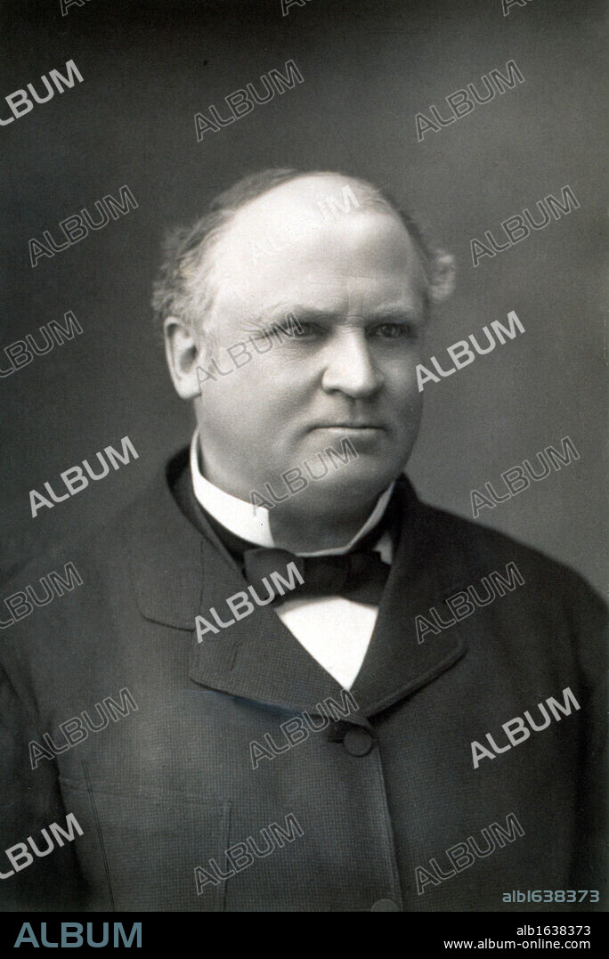 Frederick Arthur Stanley (1841-1908) sixteenth Earl of Derby. English Conservative statesman, racehorse owner. Governor-General of Canada 1888-1893. From Men of Mark, London 1877. Woodburytype.