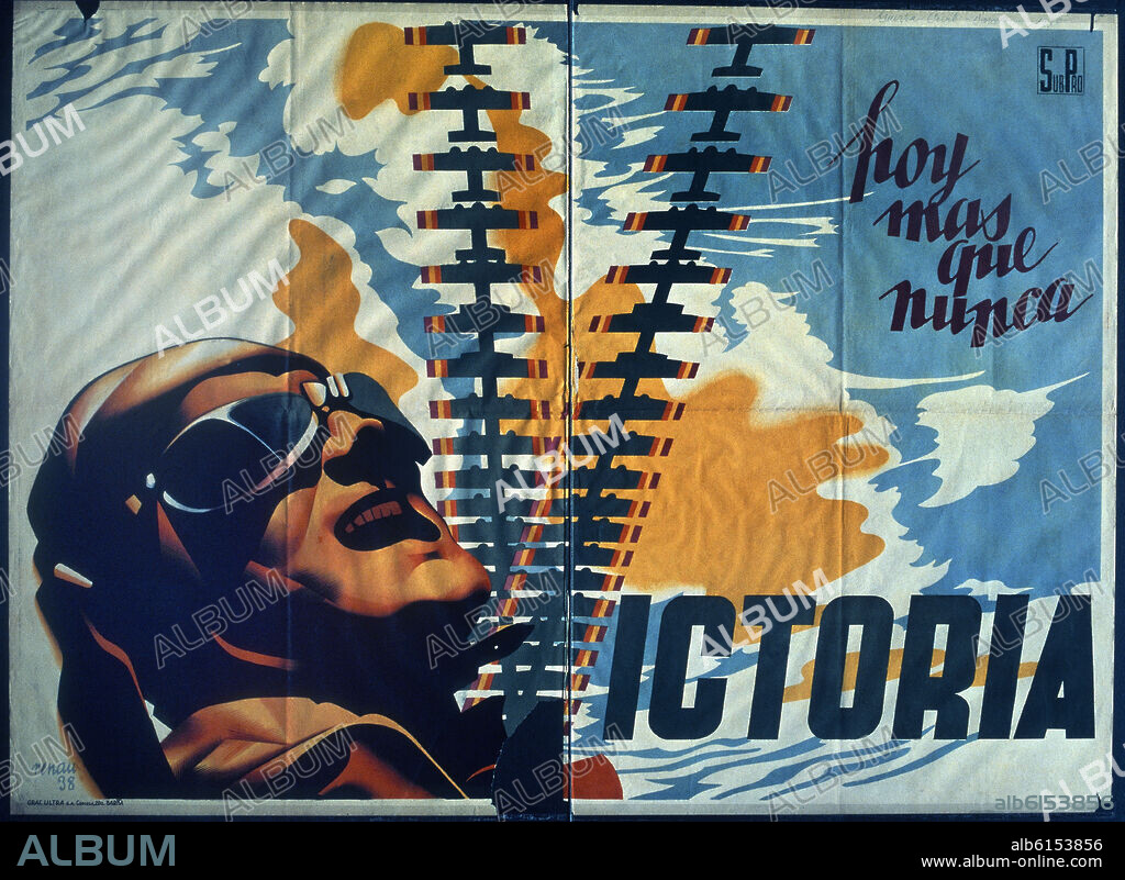 JOSEP RENAU BERENGUER. CARTEL REPUBLICANO DE LA VICTORIA - GUERRA CIVIL ESPAÑOLA 1936-1939.
