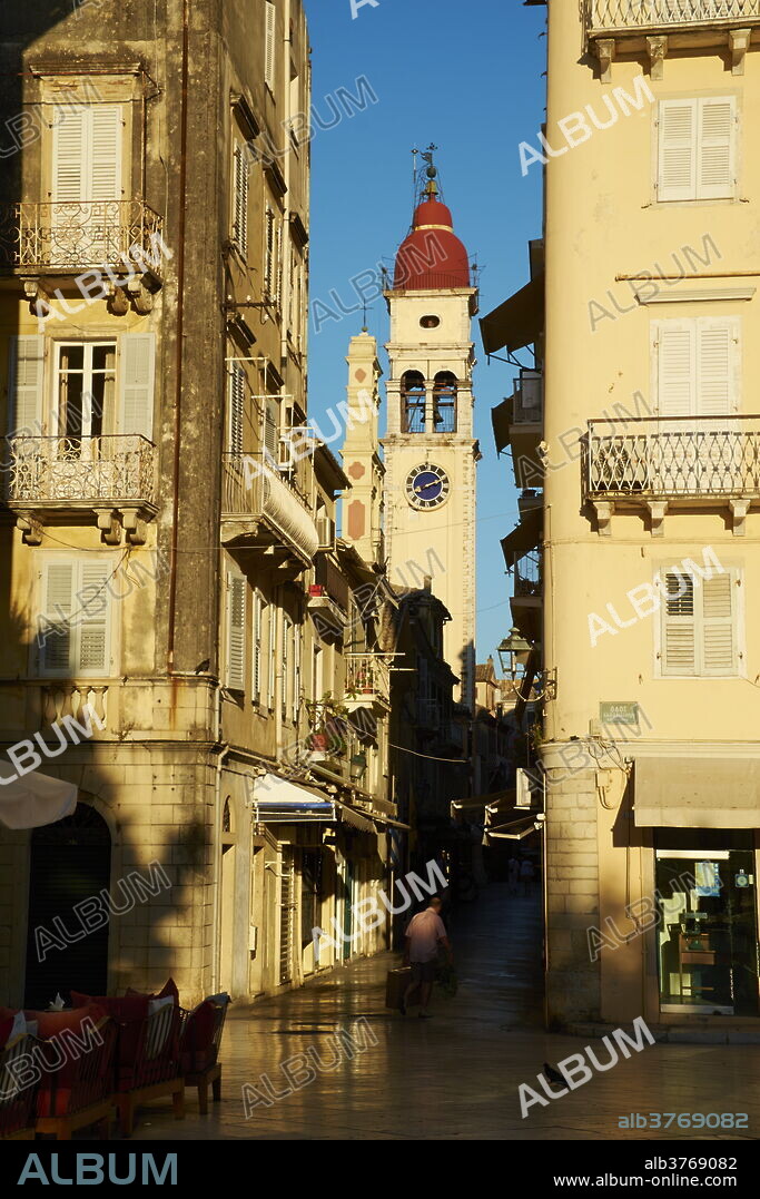 Kerkyra city, UNESCO World Heritage Site, Corfu, Ionian Islands, Greek Islands, Greece, Europe.